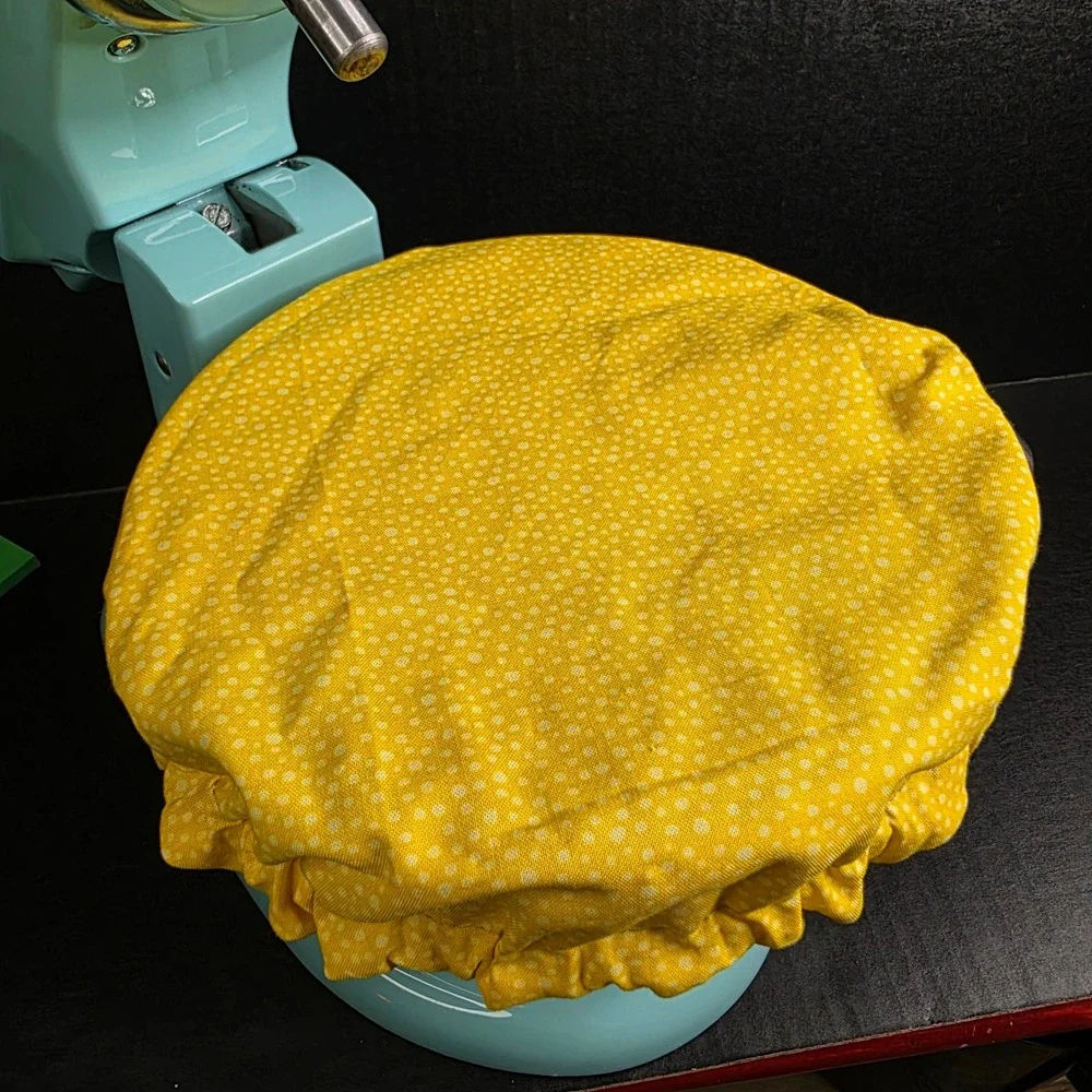 Wildflowers Butterfly Yellow Dot KitchenAid Mixer Mixing Bowl Cover Baking
